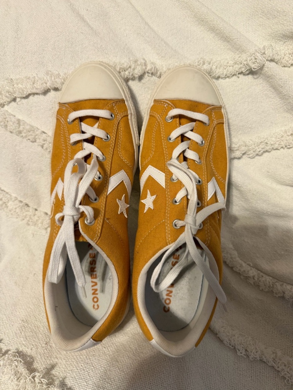 Converse Adults Low Top Sneakers in Mustard Yellow